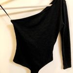 One Shoulder Black Bodysuit Photo 0