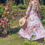 Chicwish  ONLY IN DREAMS FLORAL BUTTON DOWN MAXI DRESS M Photo 1