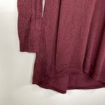 Apt. 9  Maroon V-Neck Long Sleeve Tunic Sweater Women's Size Small Petite SP Photo 1