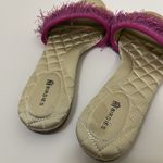 Birdies  The Sparrow Sandal in Sangria Pink Orange fringe slip on quilted US 7.5 Photo 2