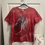 Gildan Western Red Horse Graphic T-Shirt Size L Photo 0