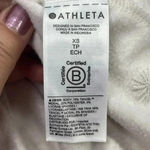 Athleta Medium Apollo Crewneck Ivory Heather Pullover Sweatshirt Tencel Modal Photo 8