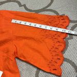 Anthropologie Damson Madder Martina Short Sleeve button down shirt, size medium Orange Photo 11
