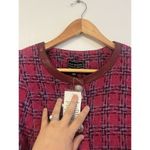 G By Giuliana Timeless Tweed Black Label Raw Hem Jacket Size L Hot Pink Barbie Photo 6