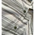 L.L. Bean Women’s Vented Button Down‎ Hiking Fishing Shirt Size XL Striped Gray Photo 6
