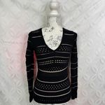 Bailey 44‎ Niki Bandage Knit Black Long Sleeve Sweater Size XS Photo 2