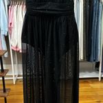 D & M Black Sparkling Sheer Maxi Dress Photo 1