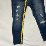 Abercrombie & Fitch Abercrombie Harper Ankle Distressed Skinny Jeans Dark Wash 26 Short Cut Off Hem Photo 14