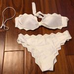 Cupshe White Strapless Two Piece Bikini  Photo 0