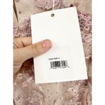 Mac Duggal 70224 Rose Pink Floral Applique Long Sleeve Illusion Gown Size 8 NWT Photo 6