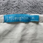 J. McLaughlin ‎ XL White Textured 3/4 Sleeve Boat Neck Top Blouse Photo 3