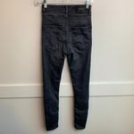 ZARA  Black Dark Wash The High Waist Skinny Jean Photo 2
