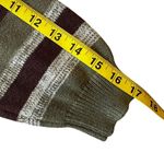 VTG Emmiol Womans Striped Crew Neck Knit Sweater Small Pistachio Green Purple Photo 5