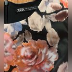 ZARA  Floral Print Satin Mini Dress 3/4 Puff‎ Sleeves Size XS Style 7941/418 Photo 7