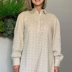 FRNCH Paris Rena Dress Prairie Cottage Dress Button Up Size L Long Sleeve Photo 0