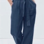 Everlane  Women's The Fatigue Short Sleeve Jumpsuit Organic Cotton Blue Size 16 Photo 0