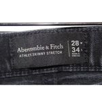 Abercrombie & Fitch Athletic Skinny Stretch Black Skinny Jeans Size 28 W x 34 L Photo 2