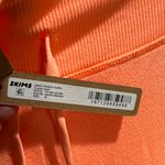 SKIMS  NWT Size Medium Light French Terry Flare Pant Neon Orange Photo 3