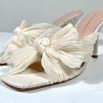 Loeffler Randall Claudia Top Knot Bow Heel Mule Sandals Pearl 9.5 NEW Photo 10