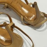 Ralph Lauren Purple Label  Patent Leather Strappy Stiletto Heels Beige Size 38B Photo 8