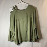 Aeropostale Size XL winged sleeve Cropped Seriously Soft Tee Army Green Photo 5