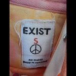 Exist  Long Beach Island Pink White Orange Tie Dye Hoodie Sweatshirt‎ Size Small Photo 5