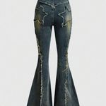 Romwe Fringe star jeans - new with tags. Photo 1