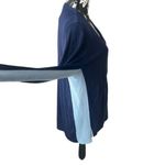 Akris Punto  Sweater Wool Blue Navy Striped Designer Size 14 2 Piece Excellent Photo 2