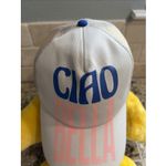 Coney Island Picnic Beige Tan CIAO BELLO Baseball Hat Snapback Cap NEW FLAWED Photo 6