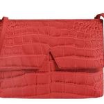 Vince NEW Sienna V Croc Embossed Crossbody Purse Bag Photo 0