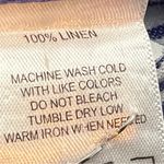 Foxcroft Size 18 Linen Purple & White Stripe Hidden Button Front Shirt Top Photo 12