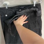 Moda International Vintage Black Corduroy Wide Leg Baggy Adj. Cinch Ankle Pants Size 10 Photo 6