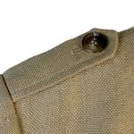 Lena Gabrielle Linen Military Style Jacket Blazer Beige Size 8 Brown Photo 4