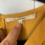 Anthropologie Tularosa Revolve marigold yellow lace up romper playsuit size medium summer boho Photo 5