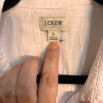 J.Crew  womens gauzy textured button up shirt white L Photo 1