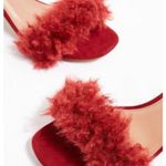 Topshop NEW Burgundy Doodle Heels Photo 4