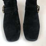 Stuart Weitzman  Britain Buckle Suede Boot 9.5 blk Photo 4