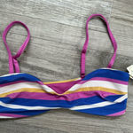 Aerie  Women’s Large Bandeau Bikini Top New NWT Swim Striped Photo 0
