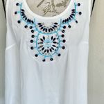 Three Pink Hearts Womens Blouse Sz XL Beaded Rhinestone Retro Hipster Boho Chic Photo 4