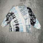 Electric & Rose Shirt Womens XS Blue White Tie Dye Sweatshirt Casual Loungewear Photo 2