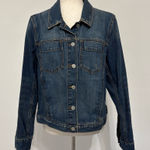 Banana Republic  Classic Blue Denim 100% Cotton Jacket Sz L Photo 0