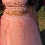 Prom Dress Two Piece Pink Size 2 Photo 3