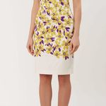 Hobbs London  Floral Yellow and Purple Dress Photo 0