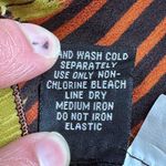 DIMRI Black /Orange Copper Stripes W Green. Batwing/Cap Sleeves Blouse Sz M Size M Photo 8