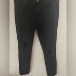 Calvin Klein Jeans Calvin Klein ultimate Skinny Jeans 31x32 black w/ distressing leather underneath Photo 1
