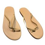 Ancient Greek Saionara Leather Flip Flops Tan Size 10 Photo 1
