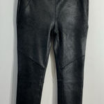 Free People Womans Pull On Leggings 4 Black Soft Shiny Photo 0