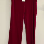 Skies Are Blue NWT Fuchsia Bold Pink Velvet All the Drama Pants Size Medium Photo 0