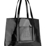 Givenchy NWT  Black Patent Nylon Large Tote Bag Photo 0
