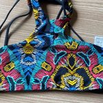 l*space L* Multi Color Strappy Halter Bikini Swim Top M Medium Photo 2